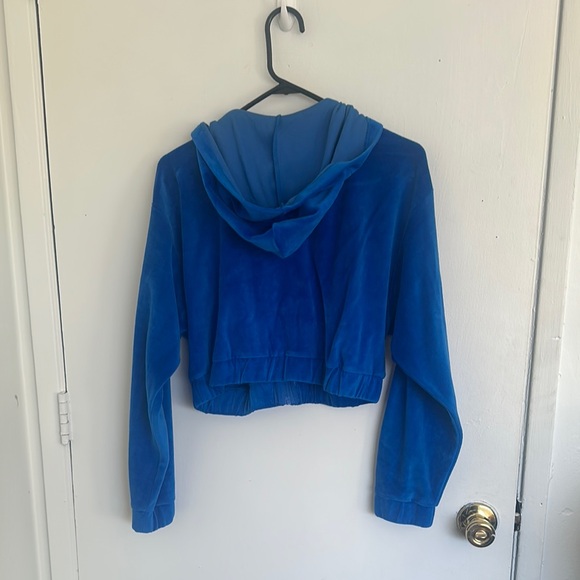 Juicy Couture Blue Velour Hoodie - Picture 8 of 8